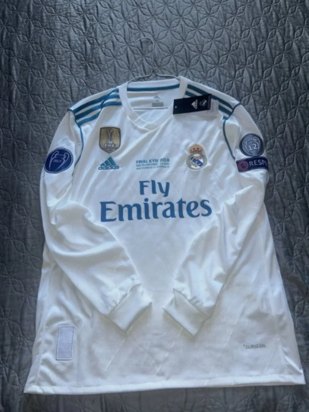 Cristiano Ronaldo #7 Real Madrid 2017/18 UCL Final Kiev Long Sleeve